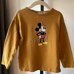 Zara | Disney Mickey Mouse Long Sleeve Shirt | 2-3 yrs